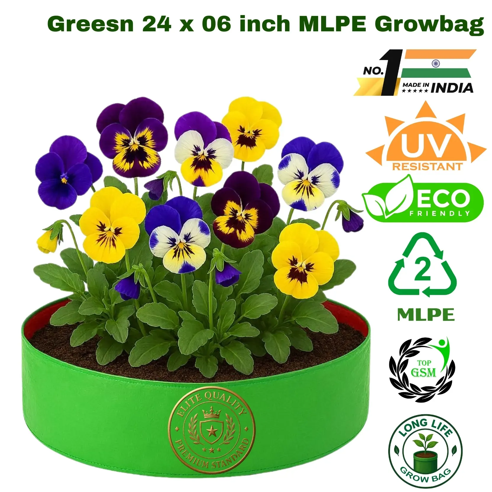 24 x 06 Woven Fabric ,UV-Protected, 280MLPE