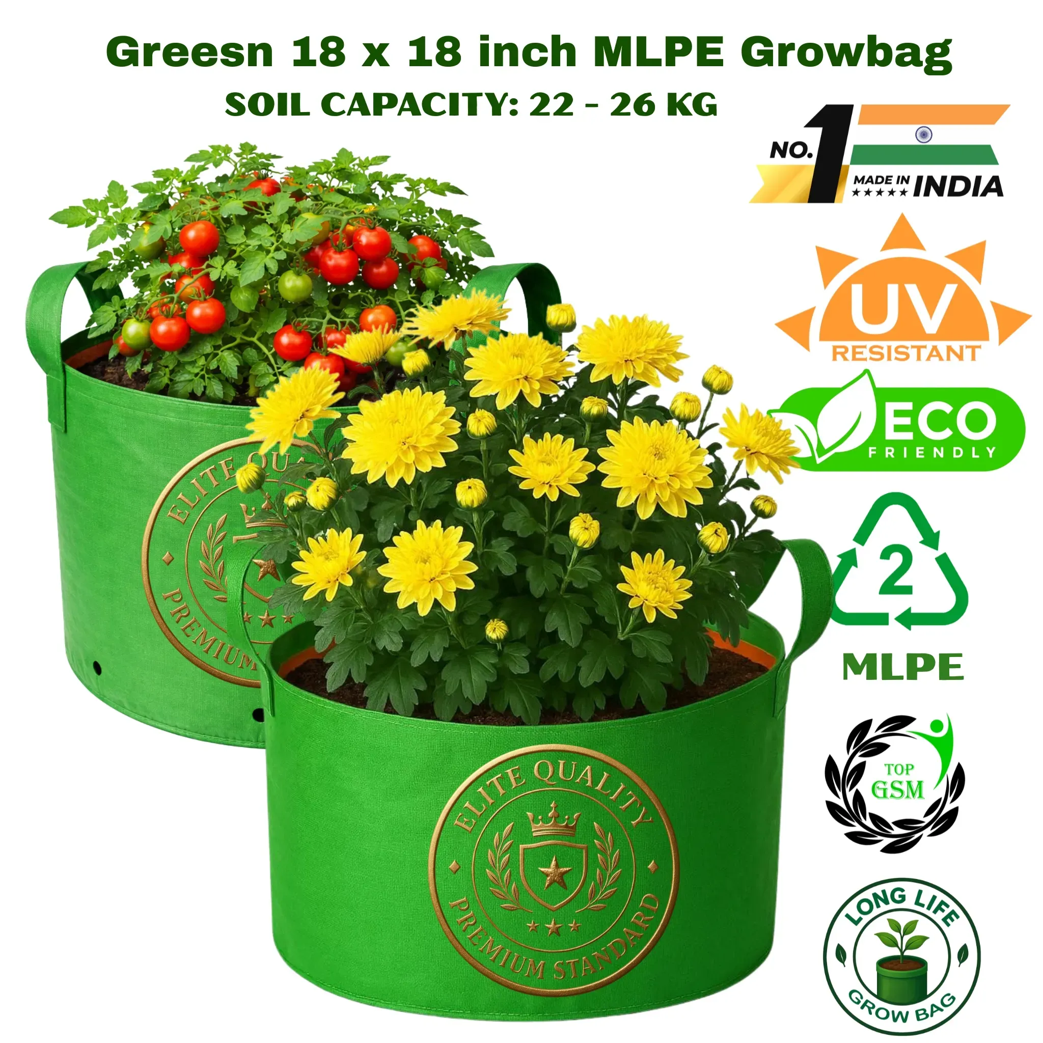 Handle18x18 MLPE Growbags