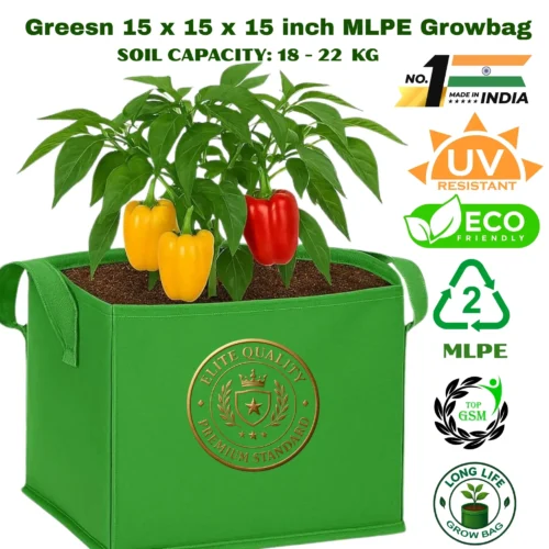Ultimate 15x15x15 Inch Grow Bag with Handles for Easy Carrying & Gardening