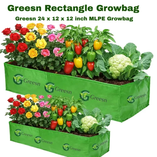 Top Quality MLPE 24x12x12 Rectangle Growbag for Thriving Plants
